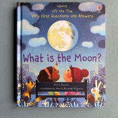 Usborne What is The Moon - Lift The Flap Childrens Kids Hardback Illustrated Science Book