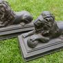 Antique  Pair of Bakelite Sculpture Lions Image 3