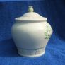 BELLEEK 'THISTLE' COOKIE JAR (7th Mark) - a lovely parian ware jar complete with lid (c.1980's) Image 2