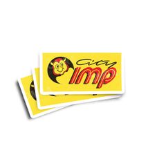 City Imp Bus Glossy Stickers 3-Pack