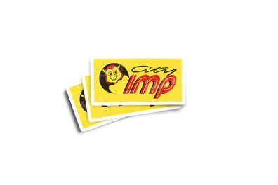 City Imp Bus Glossy Stickers 3-Pack