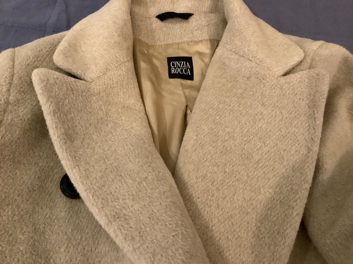 Cinzia Rocca Camel Coat In Wool And Alpaca