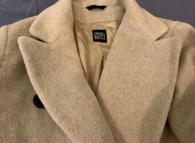 Cinzia Rocca Camel Coat In Wool And Alpaca