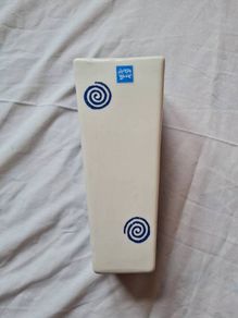 avoca blue large 30cm square vase Stratford blue brand new