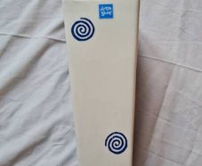 avoca blue large 30cm square vase Stratford blue brand new