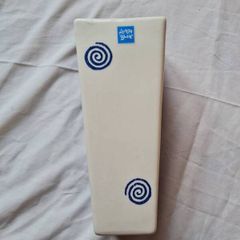 avoca blue large 30cm square vase Stratford blue brand new
