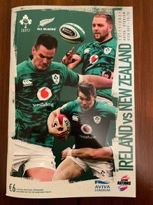 2021 Ireland V All Blacks Rugby Program