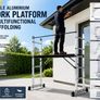 Aluminium Scaffolding Work Platform with Castors and Safety Handrail Image 2