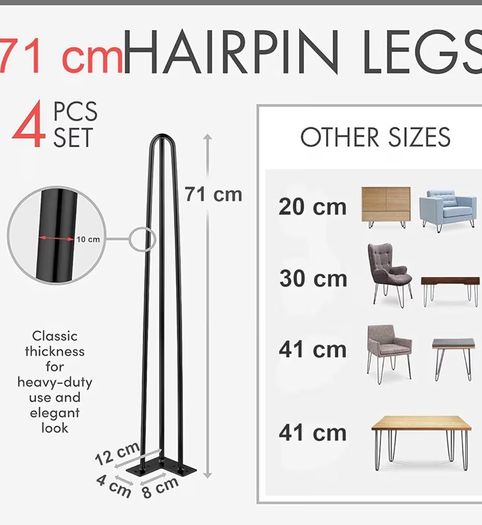 Hairpin Furniture Legs