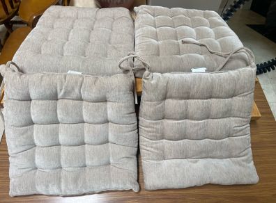 6 x Lovely Well Padded Seat Cushions - Can Deliver