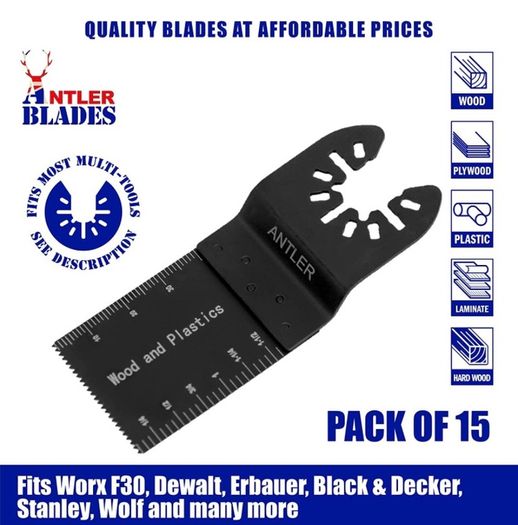 35mm Wood Cutter Saw Blades fits Dewalt Stanley Oscillating Multi Tool Accessories Pack of 15 (FREE POSTAGE)