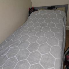 single bed and desk