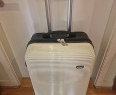 Suitcase Hard Shell Black and White Luggage KONO