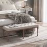 NEW SALE | Cushioned Dining Bench, Bed End Side Chaise Lounge Sofa Image 2
