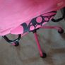 Pink swivel chair Image 3