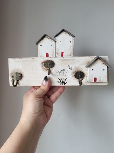 Handcrafted wooden key holder