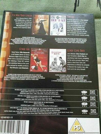 Musicals You Were Never Lovelier Top Hat Cover Girl Lover Come Back DVD Boxset
