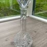 Large Cut Crystal Glass Decanter with Stopper, 35cm, Heavy 1.44kg Image 3