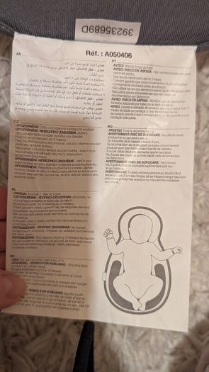 Babymoov Cosydream Ergonomic Newborn Sleep Support / Pod - Grey (with bag)