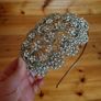 azure bridal hair piece Image 4