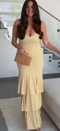 yellow maxi dress
