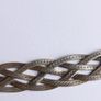 Vintage 925 Sterling Silver 5 Strands Braided Made in ITALY Necklace, length 18" - 16,1g Image 10
