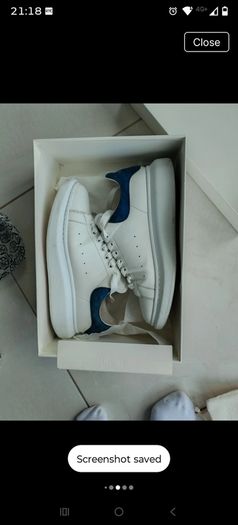 Alexander McQueen Oversized Leather Sneakers