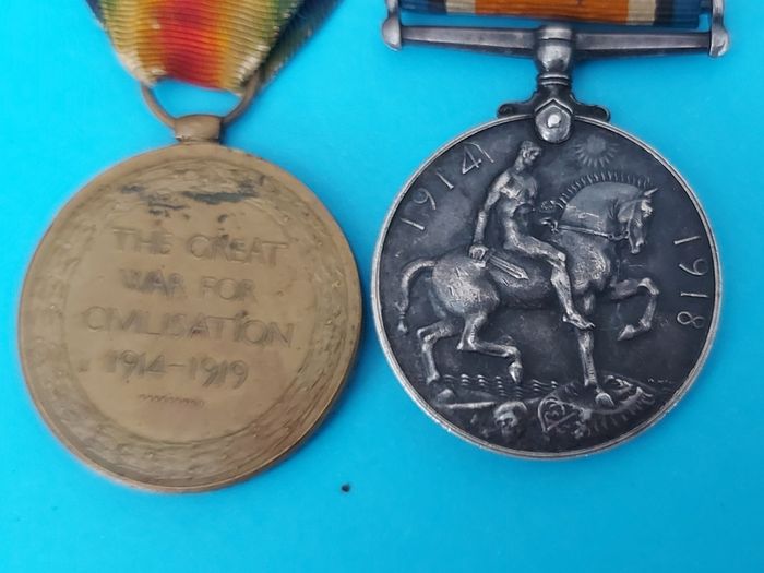 World War 1 Victory and War Medals to A.S.C.