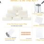 Candle Making Kit,Candle Making Supplies Include Soy Wax for Candle Making,Candle Wax Melting Pot,Magic Paper,Candle Wicks and More-Full Candle Making Kits for Adults Beginner,Make Your Own Candles (FREE POSTAGE) Image 3