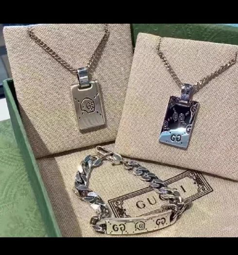Men's double-sided necklace