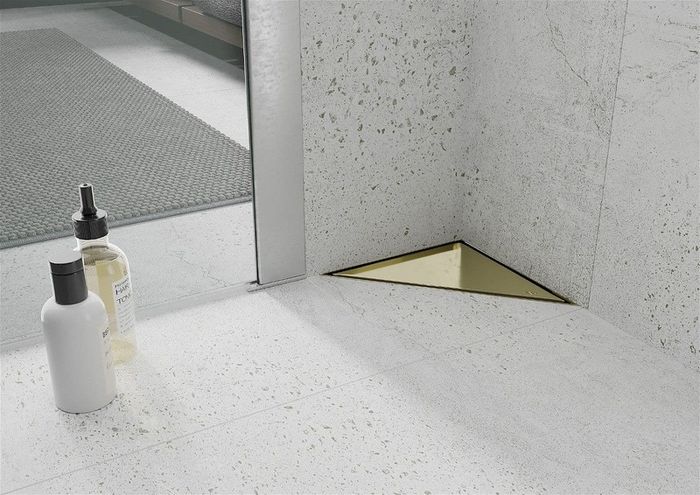 Gold Shower Floor Drain 20x20cm