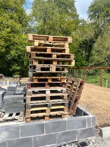 wooden pallets