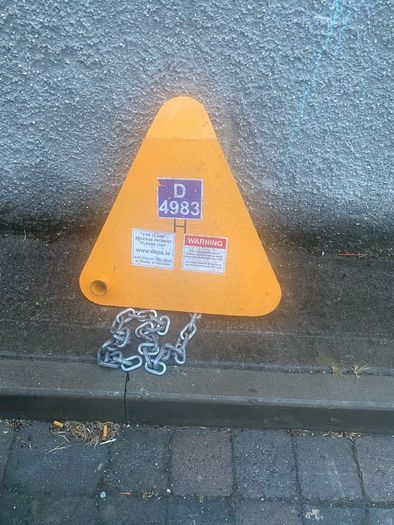 Dublin City Council Clamp for car