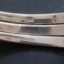 Vintage 925 Sterling Silver Cuff Bangle Modernist style Image 4