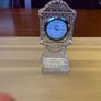 Galway Crystal small grandfather clock in perfect condition . Needs a battery Image 7