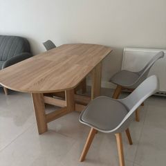 Dining table foldable