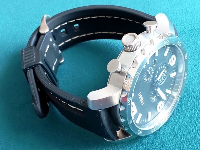 Fossil Nate Chronograph Black Dial