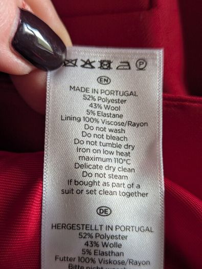 Hobbs red jacket