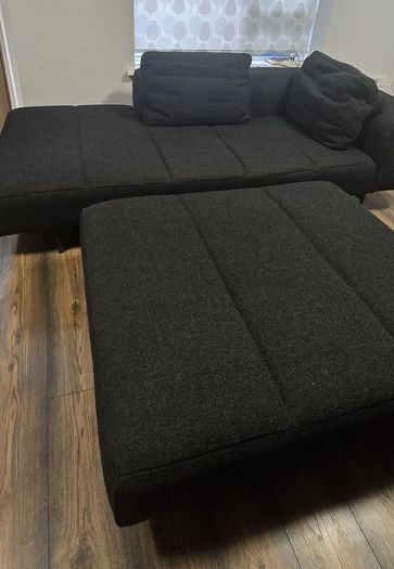 Designer Sofa with Footstool