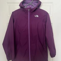 The North Face Girls Purple Rain Jacket Size L Age 11-12