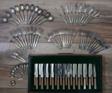 Vintage Silver Plated (93 pieces) Cutlery Sets Olympic Regalia Plate EPNS