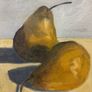 Oil painting picture of the two still life pears scene Image 2