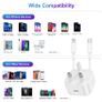iPhone 14 13 12 11 Charger Plug and Charger Cable, 20W iPhone Fast Charger USB C Lightning Cable 2M for iPhone 14 13 12 11 Pro Max Mini SE 2020 iPad Apple MFi Certified Image 5