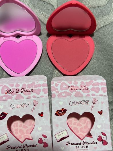 Colour pop heart pressed blushers and highlighters BNIB