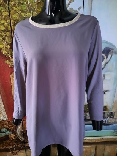 Gallery Taupe Long Sleeve Top, NEW With Tags, UK 18