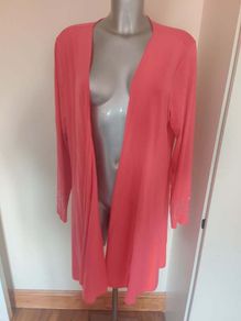 Rainbow coral cardigan size UK16 EU44 Postage included