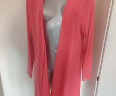 Rainbow coral cardigan size UK16 EU44 Postage included