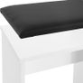 Dressing Table with Stool, Dressing Table with Mirror, 60 x 40 x 122 cm, White, Modern, Cosmetic Table, Dressing Table, Vanity Table, Folding Mirror, Dressing Table Set Image 2