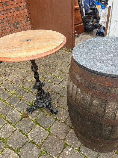 Barrel and table
