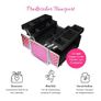 Large Professional Cosmetics Case, 35 x 22 x 36 cm, Black Carbon Robust Aluminium Nail Case, Beauty Case with Lots of Storage Space, Foldable Compartments Distributed on Two Levels, Easy to Clean Image 2